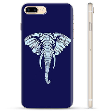 Custodia TPU per iPhone 7 Plus / iPhone 8 Plus - Elefante