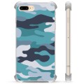 Custodia ibrida per iPhone 7 Plus / iPhone 8 Plus - Blu mimetico