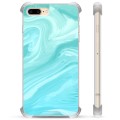 Custodia ibrida per iPhone 7 Plus / iPhone 8 Plus - Marmo blu