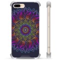 Custodia ibrida per iPhone 7 Plus / iPhone 8 Plus - Mandala colorata