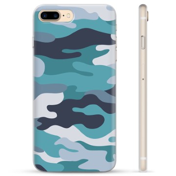 Custodia in TPU per iPhone 7 Plus / iPhone 8 Plus - Blu Mimetico