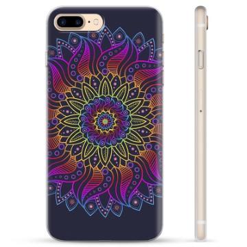 Custodia in TPU per iPhone 7 Plus / iPhone 8 Plus - Mandala colorato