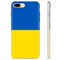Custodia TPU per iPhone 7 Plus / iPhone 8 Plus Bandiera ucraina - gialla e azzurra