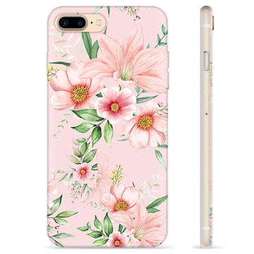 iPhone 7 Plus / iPhone 8 Plus Custodia TPU - Fiori ad Acquerello