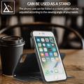 Custodia a portafoglio 2 in 1 in stile vintage per iPhone 7 Plus/8 Plus con coperchio rimovibile - Nera