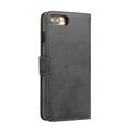 Custodia a portafoglio 2 in 1 in stile vintage per iPhone 7 Plus/8 Plus con coperchio rimovibile - Nera
