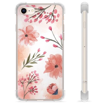 Custodia Ibrida per iPhone 7 / iPhone 8 - Fiori Rosa