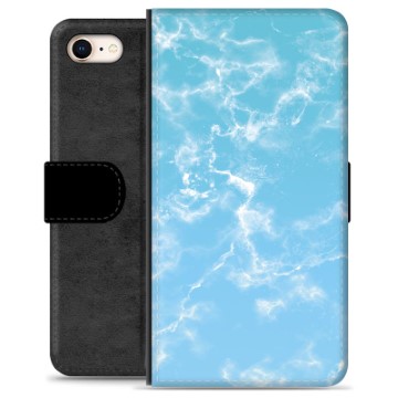 Custodia Portafoglio per iPhone 7 / iPhone 8 - Marmo Blu