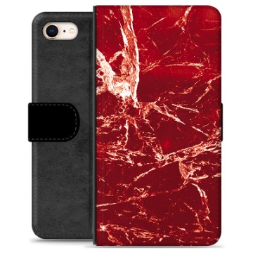 Custodia Portafoglio per iPhone 7 / iPhone 8 - Marmro Rosso