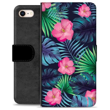 Custodia Portafoglio per iPhone 7 / iPhone 8 - Fiore Tropicale