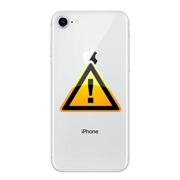 Riparazione del Copribatteria per iPhone 8 - incl. cornice - Color Argento
