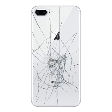 iPhone 8 Plus Back Cover Repair - Glass Only - White