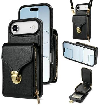 Custodia iPhone Air Tutto in uno con portafoglio e cinturino