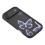 Custodia in TPU con stampa a farfalla per iPhone Air - Viola / Nera
