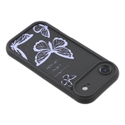 Custodia in TPU con stampa a farfalla per iPhone Air - Viola / Nera