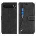 iPhone Air Elegante custodia a portafoglio retrò con portacarte rotante - Nera