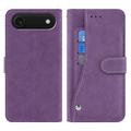 iPhone Air Elegante custodia a portafoglio retrò con portacarte rotante - Viola