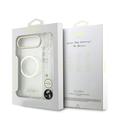 Custodia con cinturino iPhone Air Guess IML Glitter Script - Compatibile con MagSafe - Trasparente