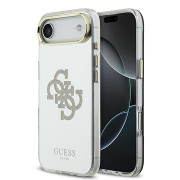 Custodia ibrida iPhone Air Guess Mirror 4G Glitter Logo - Compatibile con MagSafe - Ora