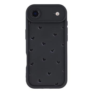 Custodia antiurto in TPU per iPhone Air con motivo a cuore e bordi rialzati