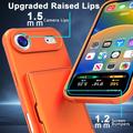 Custodia ibrida per iPhone Air con specchio nascosto e slot per schede - Arancione