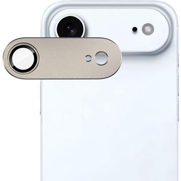 Protezione completa per obiettivo della fotocamera iPhone Air Imak in metallo e vetro temperato - Oro chiaro