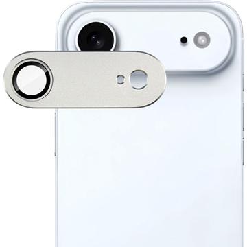 Protezione completa per obiettivo della fotocamera iPhone Air Imak in metallo e vetro temperato - Argento