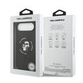 Custodia MagSafe in silicone liquido Karl Lagerfeld Karl and Choupette per iPhone Air - Nera