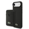 Custodia MagSafe e portacarte magnetico iPhone Air Lacoste Iconic Petit Pique - Nera