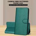 iPhone Air Custodia Premium a portafoglio con cinturino - Struttura in fibra di carbonio - Carbonio verde