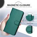 iPhone Air Custodia Premium a portafoglio con cinturino - Struttura in fibra di carbonio - Carbonio verde
