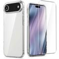 Custodia in TPU Saii 2 in 1 e protezione dello schermo in vetro temperato per iPhone Air