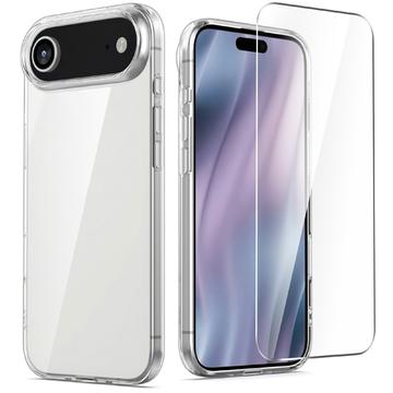 Custodia in TPU Saii 2 in 1 e protezione dello schermo in vetro temperato per iPhone Air