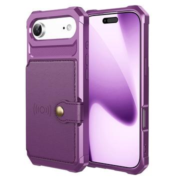 Custodia in TPU per iPhone Air con portacarte - Viola
