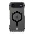 Custodia Tactical MagForce Hexagon per iPhone Air - Compatibile con MagSafe - Nera / Trasparente