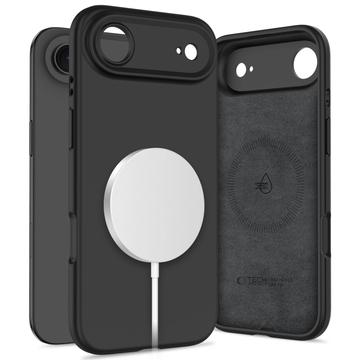 Custodia in silicone liquido iPhone Air Tech-Protect - Compatibile con MagSafe - Nera