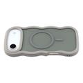 Custodia ibrida magnetica con bordo ondulato per iPhone Air - Grigia