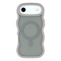Custodia ibrida magnetica con bordo ondulato per iPhone Air - Grigia