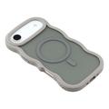 Custodia ibrida magnetica con bordo ondulato per iPhone Air - Grigia