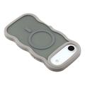 Custodia ibrida magnetica con bordo ondulato per iPhone Air - Grigia