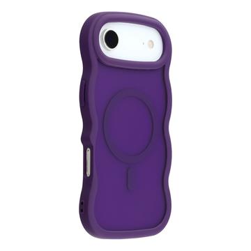 Custodia ibrida magnetica con bordo ondulato per iPhone Air - Viola