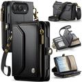 Custodia a portafoglio con blocco RFID CaseMe C36 per iPhone Duo