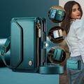 Custodia a portafoglio con blocco RFID CaseMe C36 per iPhone Duo - Verde