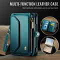 Custodia a portafoglio con blocco RFID CaseMe C36 per iPhone Duo - Verde