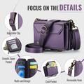 Custodia a portafoglio con blocco RFID CaseMe C36 per iPhone Duo - Viola