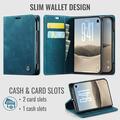 Custodia a Portafoglio Caseme 013 Serie per iPhone Duo - Blu