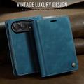 Custodia a portafoglio in pelle di vitello con blocco RFID iPhone Duo Caseme 033 - Verde