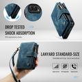 Custodia a Portafoglio Multifunzionale Caseme C30 per iPhone Duo - Blu