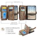 Custodia a Portafoglio Multifunzionale Caseme C30 per iPhone Duo - Marrone
