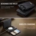 Custodia a portafoglio staccabile 2 in 1 iPhone Duo Caseme C49 - Compatibile con MagSafe, RFID - Nera